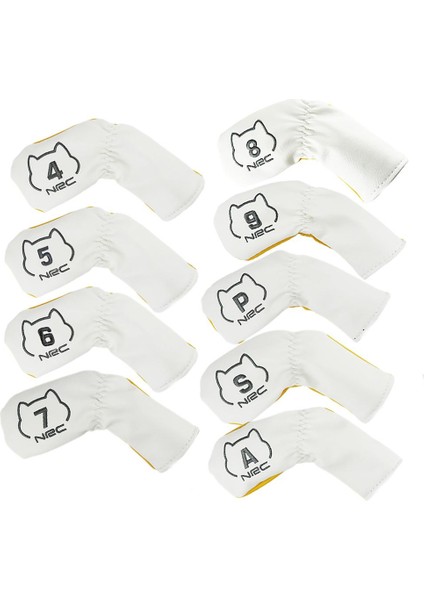 9x Animal Golf Club Head Kapakları Ürenler Headcovers Putter Fairway Ahşap Kapağı (Yurt Dışından)