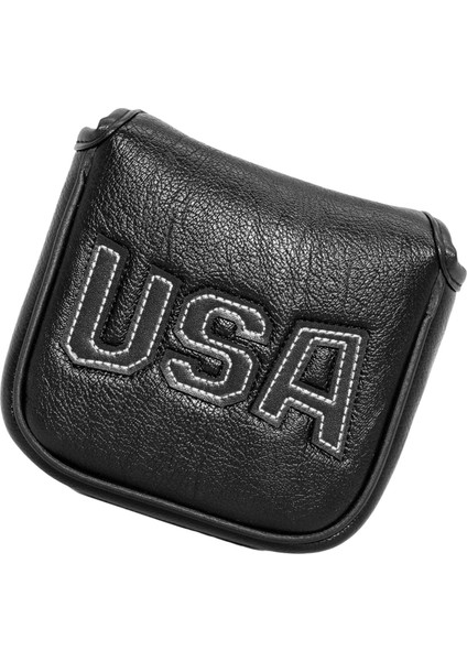 Pu Deri Nakış Golf Mallet Putter Kafası Lub Headcover Equipment C Üzerinden (Yurt Dışından)
