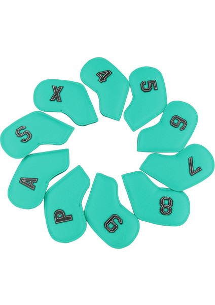 10PACK Evrensel Golf Demir Headcover, 4-9, P, S, A, x Demir Kulübü Yeşil Koruma (Yurt Dışından)