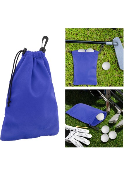 Snap Kanca Depolama Çantası ile Golf Ipli Çanta Açık Mavi Için Çanta Flanel (Yurt Dışından) indirimleri