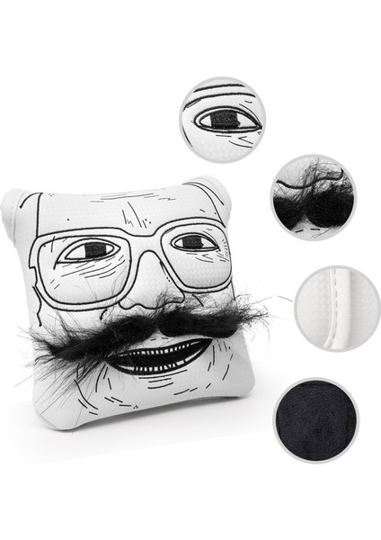 Square Mallet Putter Cover Golf Headcover Su Geçirmez Ekmekli Adam Tasarımı (Yurt Dışından) modelleri