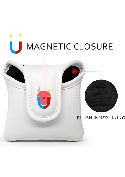 Square Mallet Putter Cover Golf Headcover Su Geçirmez Ekmekli Adam Tasarımı (Yurt Dışından) fırsatları