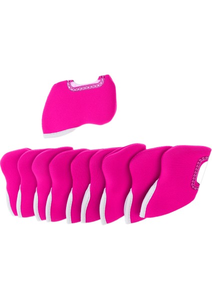 10 Adet Neopren Golf Kulübü Demir Kapak Headgear Tüm Sıcak Pembe Uygun (Yurt Dışından) fiyatları