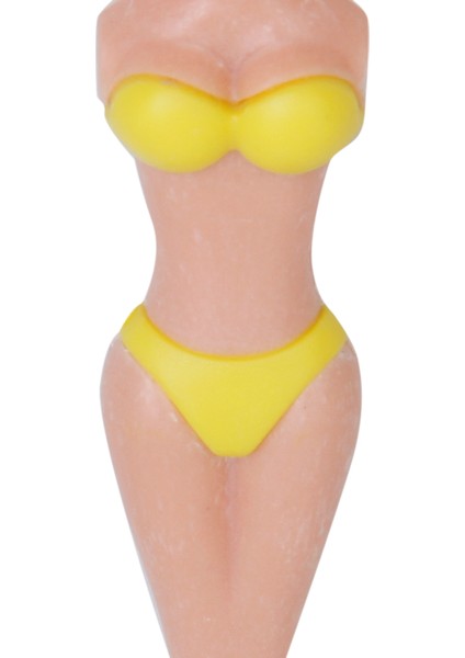 6 Adet Golf Tees Golf Tees Bikini Kız Figürü Komik Hediye 78MM Sarı (Yurt Dışından) modelleri