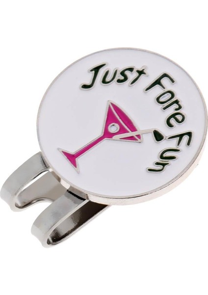 Yeni Sadece Ön Eğlenceli Golf Topu Marker Manyetik Şapka Klip Golf Hediyeler ile 1 # Beyaz (Yurt Dışından) indirimleri