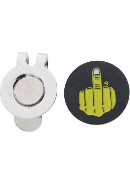 Şapka Klip Golf Aksesuarları ile 2x Metal Jest Golf Topu Marker (Yurt Dışından)