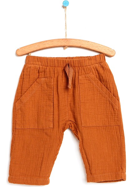 HelloBaby Basic Erkek Bebek Ön Cepli Dokuma Pantolon Erkek Bebek