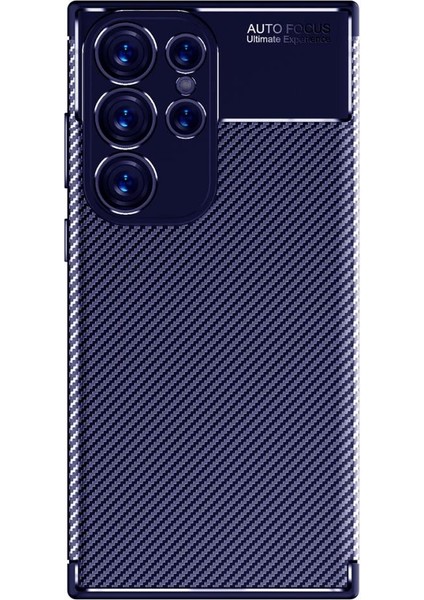 Samsung Galaxy S23 Ultra Kılıf Karbon Tasarım Negro Silikon Kapak