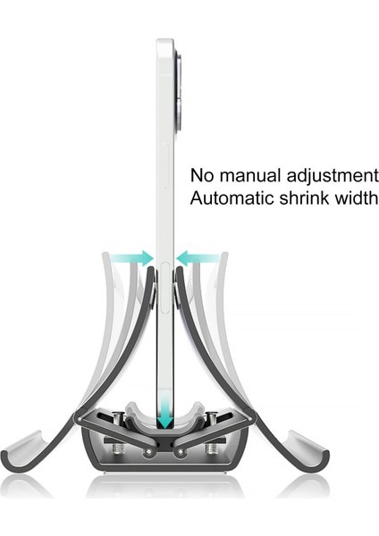 Otomatik Ayar Kaymaz Silikon Dizüstü Bilgisayar Dikey Standı Yerçekimi Kendi Kendine Kilitleme Depolama Masaüstü Bilgisayar Iskelesi iPad Için (Yurt Dışından)