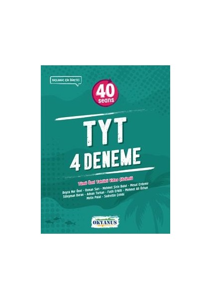 TYT 40 Seans 4 Deneme Başlangıç Seviye