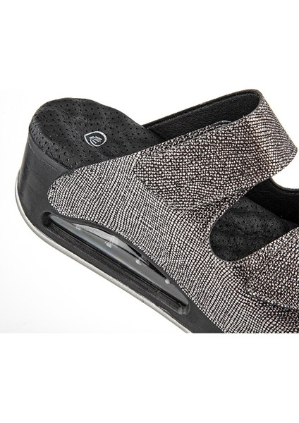 Orthopedix Eos Air Max Tabanlı Cırtlı Füme Kadın Terlik 33202 modelleri