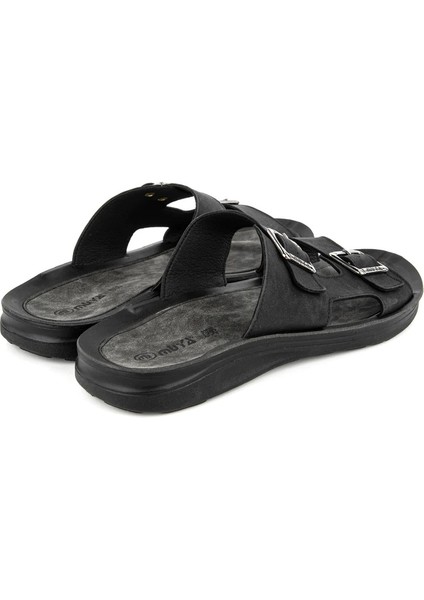 Orthopedix Kane Çift Tokalı Siyah Erkek Terlik 33300 fırsatları