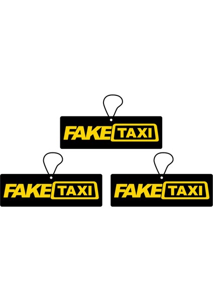 3'lü Set Fake Taxi Tasarımlı Oto Kokusu