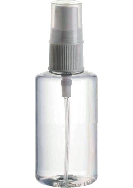 Sert Plastik 50 Ml Boş Sprey Kolonya Dezenfektan Şişesi + Valf 50 Adet