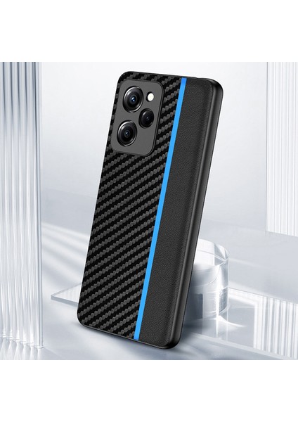 For Poco X5 Pro 5g Karbon Fiber Dikiş Cep Telefonu Kılıfları (Yurt Dışından)