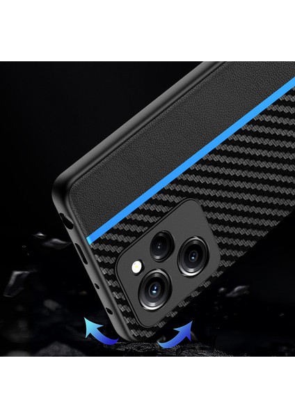 For Poco X5 Pro 5g Karbon Fiber Dikiş Cep Telefonu Kılıfları (Yurt Dışından)