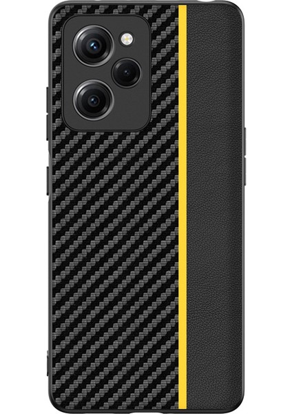 For Poco X5 Pro 5g Karbon Fiber Dikiş Cep Telefonu Kılıfları (Yurt Dışından)
