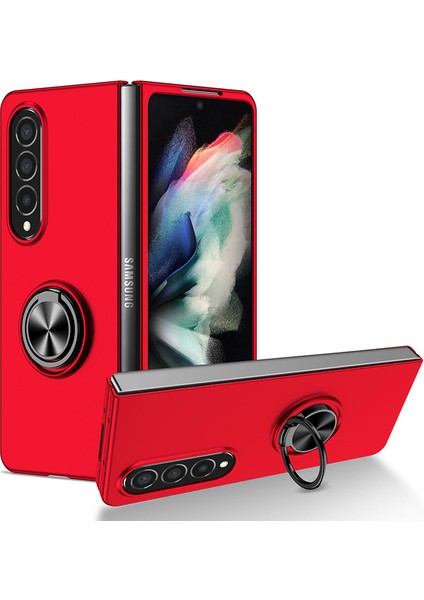 For Samsung Galaxy Z Fold3 Manyetik Halka Cep Telefonu Kılıfları (Yurt Dışından)