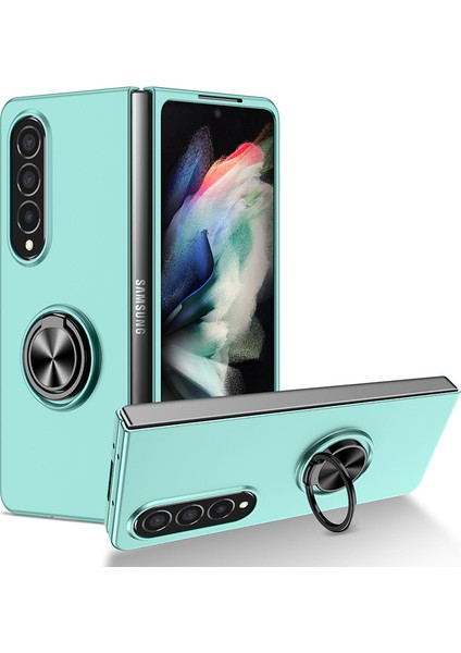 For Samsung Galaxy Z Fold3 Manyetik Halka Cep Telefonu Kılıfları (Yurt Dışından)