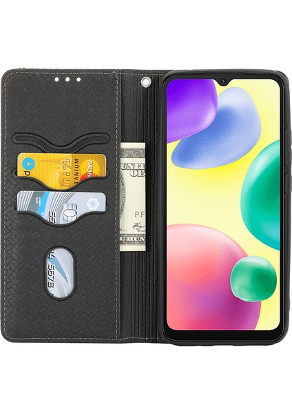 For Xiaomi Redmi 12C Dokuma Devir Cep Telefonu Kılıfları (Yurt Dışından)