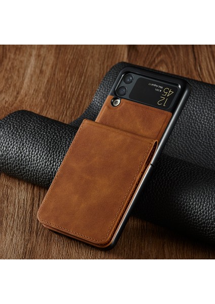 For Samsung Galaxy Z Flip4 Cilt Hissi Yakın Kart Cep Telefonu Kılıfları (Yurt Dışından)