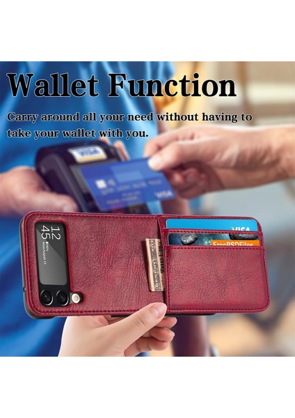 For Samsung Galaxy Z Flip3 Işletme Yakın Kart Cep Telefonu Kılıfları (Yurt Dışından) modelleri