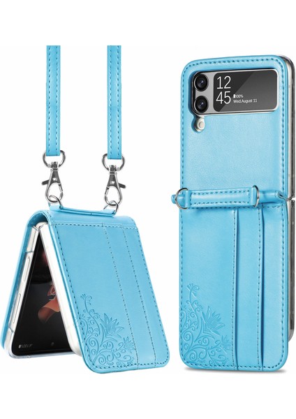 For Samsung Galaxy Z Flip3 Çapraz Beden Lane Cep Telefonu Kılıfları (Yurt Dışından)