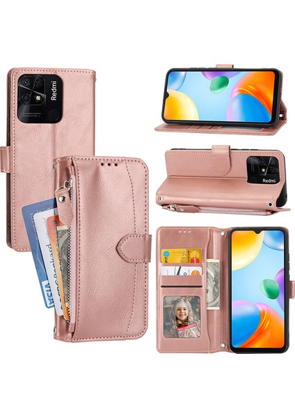 For Xiaomi Redmi 12C Fermuar Cep Telefonu Kılıfları (Yurt Dışından) modelleri