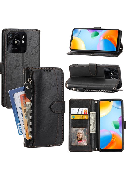 For Xiaomi Redmi 12C Fermuar Cep Telefonu Kılıfları (Yurt Dışından) fiyatları