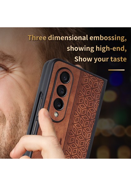For Samsung Galaxy Z Fold4 3D Basmak Retro Cep Telefonu Kılıfları (Yurt Dışından) modelleri