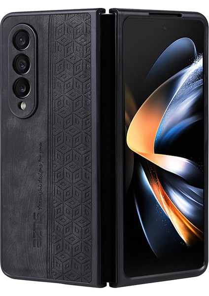 For Samsung Galaxy Z Fold4 3D Basmak Retro Cep Telefonu Kılıfları (Yurt Dışından)