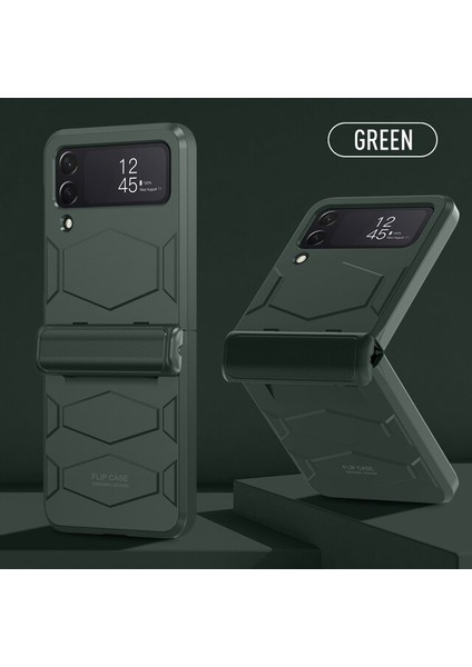 For Samsung Galaxy Z Flip 4 Zırh Menteşesi Cep Telefonu Kılıfları Kılıfı (Yurt Dışından)