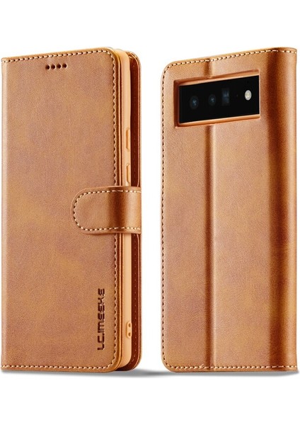For Google Pixel 6 Sıkışmış Cüzdan Braket Cep Telefonu Kılıfları Kılıfı (Yurt Dışından)