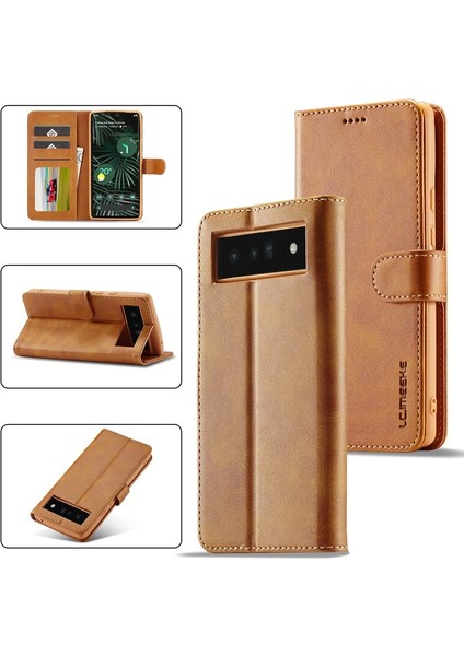 For Google Pixel 7 Pro Sıkışmış Cüzdan Braket Cep Telefonu Kılıfları Kılıfı (Yurt Dışından)