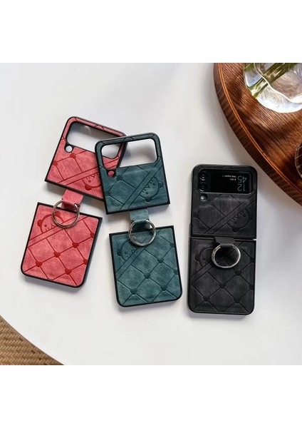 For Samsung Galaxy Z Flip3 Aşk Ayılar Yüzük Cep Telefonu Kılıfları (Yurt Dışından) fırsatları