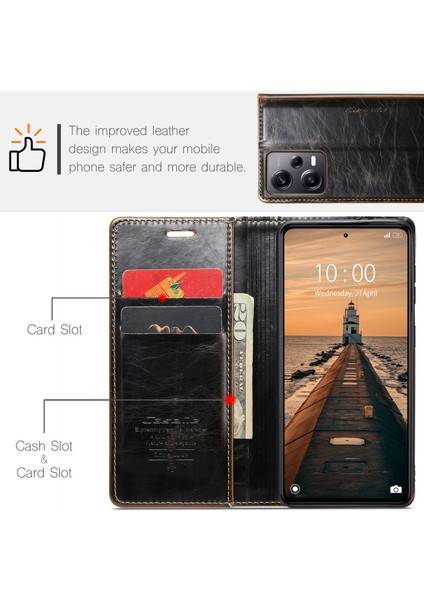 For Poco X5 Pro 5g Manyetik Emme Retro Cep Telefonu Kılıfları (Yurt Dışından)