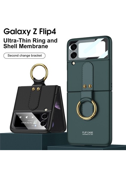 For Samsung Galaxy Z Flip 4 Çok Işlevli Yüzük Cep Telefonu Kılıfları Kılıfı (Yurt Dışından) indirimleri