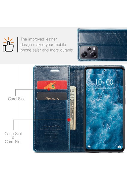 For Poco X5 Pro 5g Manyetik Emme Retro Cep Telefonu Kılıfları (Yurt Dışından)