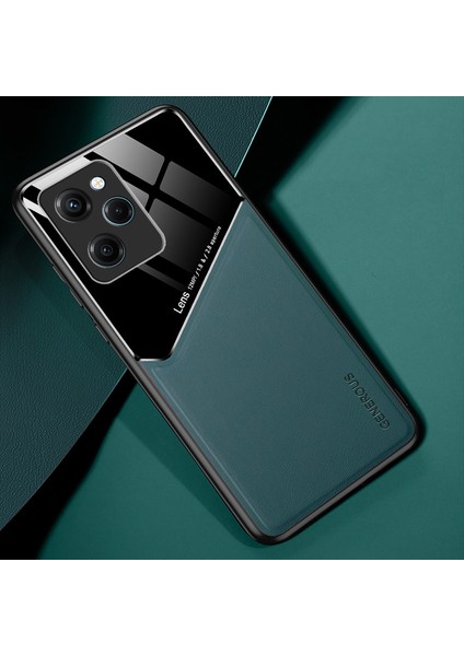 For Poco X5 5g Manyetik Emme Dikiş Deri Deseni Cep Telefonu Kılıfları (Yurt Dışından)