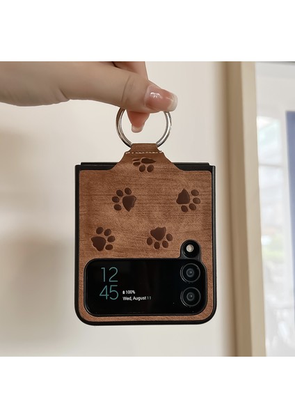 For Samsung Galaxy Z Flip3 Kedi Pençe Deseni Halka Tokası Cep Telefonu Kılıfları (Yurt Dışından) fiyatları