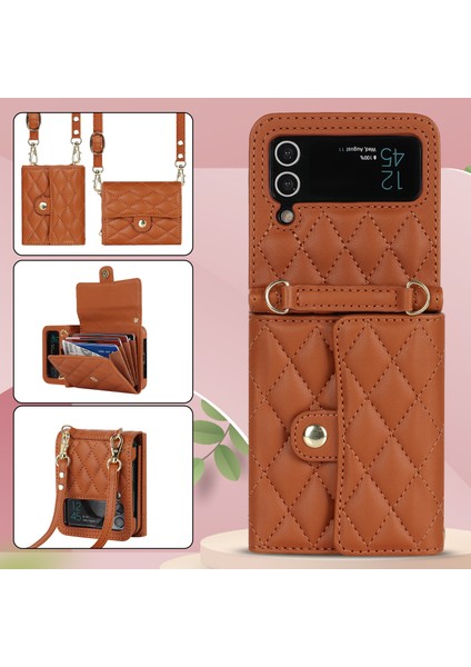 For Samsung Galaxy Z Flip3 Piyano Kartı Eğik Aralık Cep Telefonu Kılıfları (Yurt Dışından)