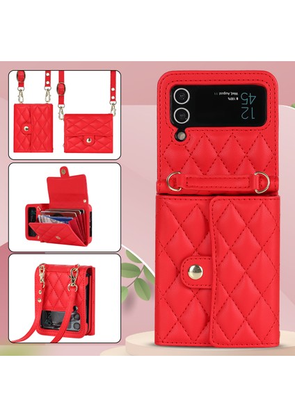For Samsung Galaxy Z Flip3 Piyano Kartı Eğik Aralık Cep Telefonu Kılıfları (Yurt Dışından)