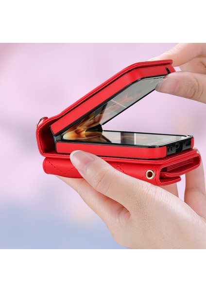 For Samsung Galaxy Z Flip3 Piyano Kartı Eğik Aralık Cep Telefonu Kılıfları (Yurt Dışından) modelleri