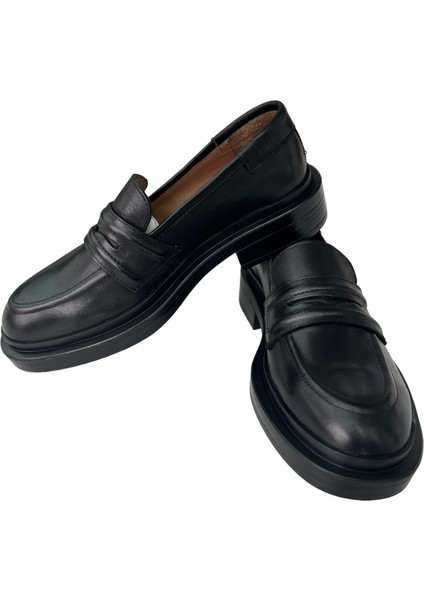 Siyah Deri Kadın Loafer fiyatları