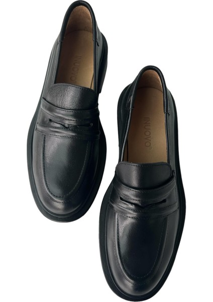 Siyah Deri Kadın Loafer fırsatları