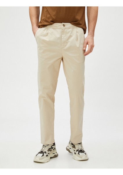 Chino Pantolon Beli Lastikli Cep Detaylı modelleri