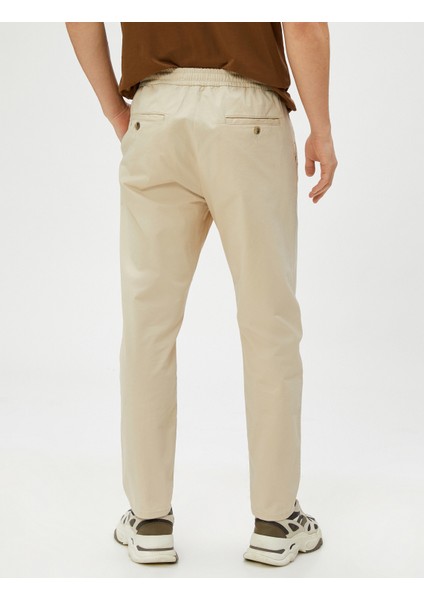Chino Pantolon Beli Lastikli Cep Detaylı fırsatları