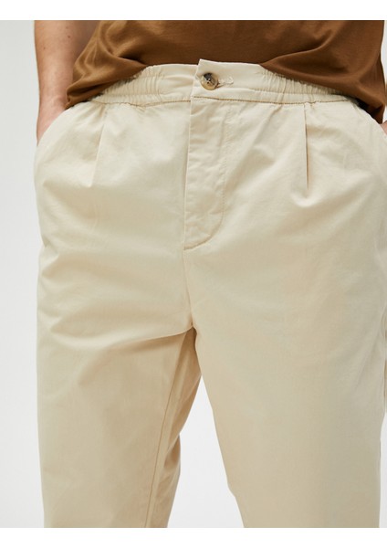Chino Pantolon Beli Lastikli Cep Detaylı indirimleri