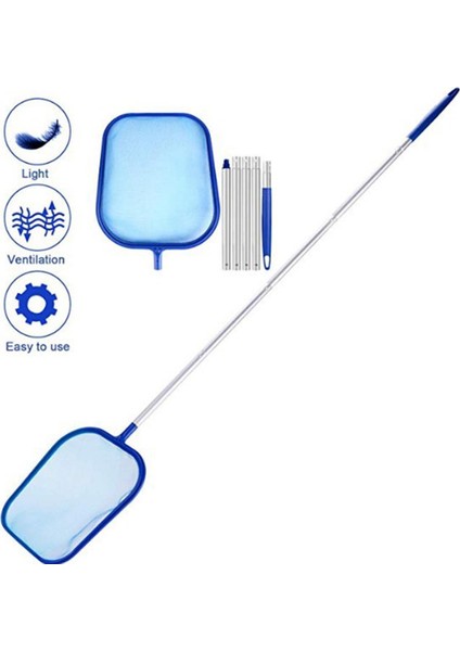 162CM 5.3ft Yüzme Havuzu Yaprak Skimmer Net Spa Göleti Için Alüminyum Pole ile (Yurt Dışından)