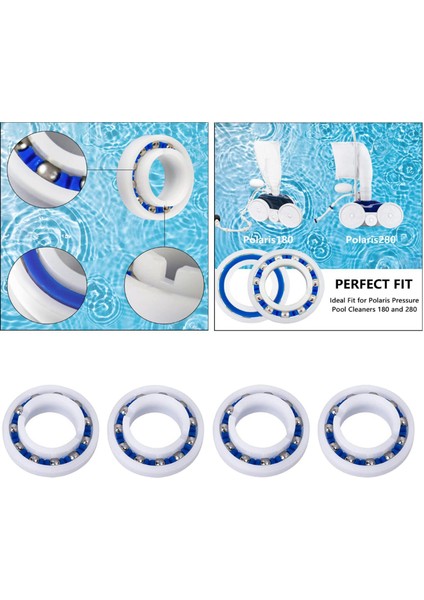 4pieces C60 C-60 Polaris Için Roller Yatak 180/280 Havuz Temizleyici Yedek Parçaları (Yurt Dışından) modelleri